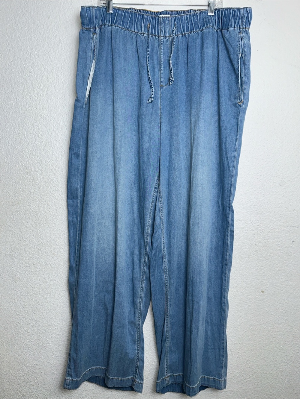 Lane Bryant Wide Leg Pants Pull On Elastic Waistband Drawstring Plus Size 20